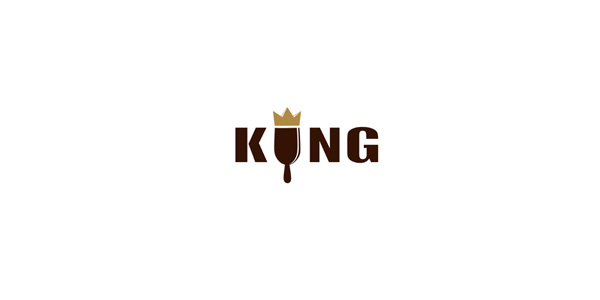 Ice Cream King thiet ke logo nha hang